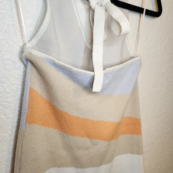 Hollister halter top knit dress colorblock S Sundress - Picture 7 of 12